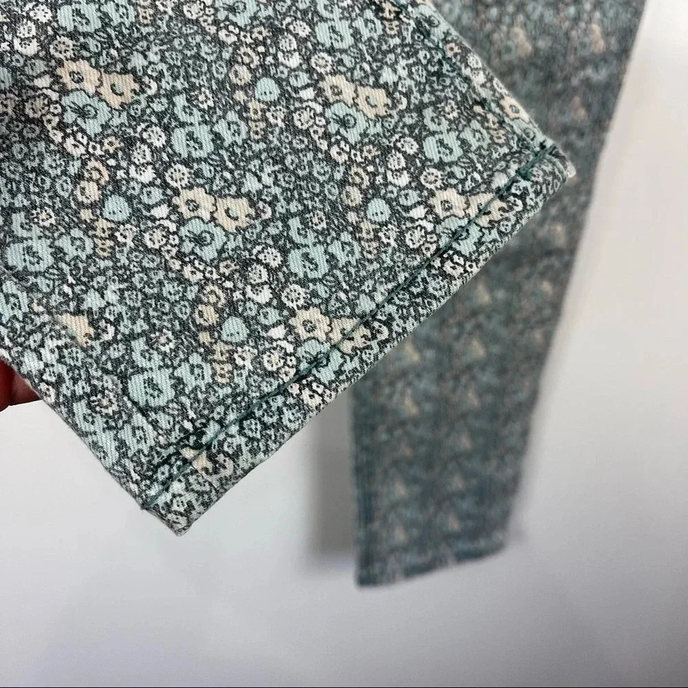 Anthropologie Pilcro and the Letterpress Floral Print Skinny Cigarette Jeans 25 - Picture 6 of 8